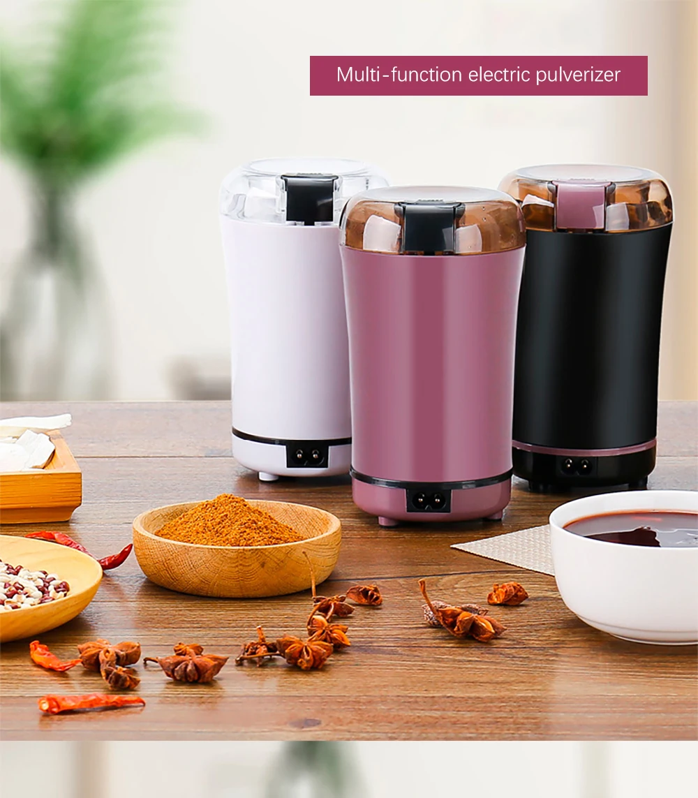 Stainless Portable Electric Coffee Bean Grinder Machine