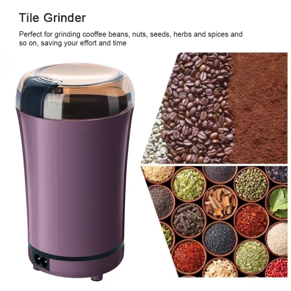 Stainless Portable Electric Coffee Bean Grinder Machine - Image 5