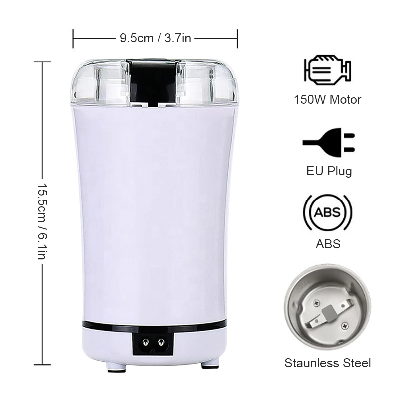 Stainless Portable Electric Coffee Bean Grinder Machine