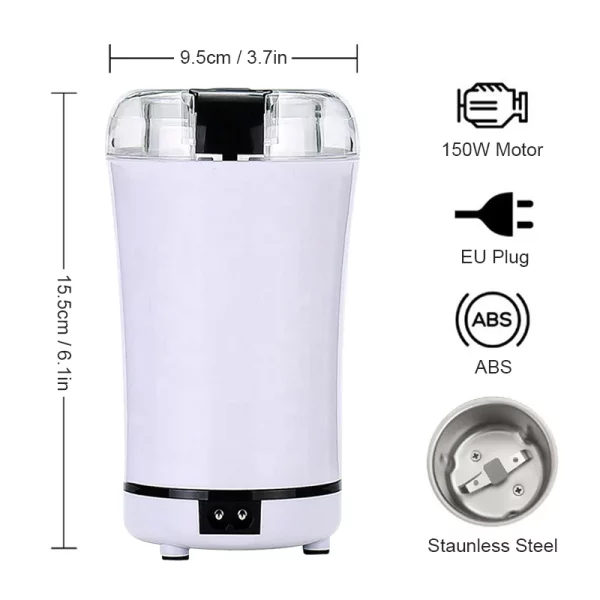 Stainless Portable Electric Coffee Bean Grinder Machine - Image 6