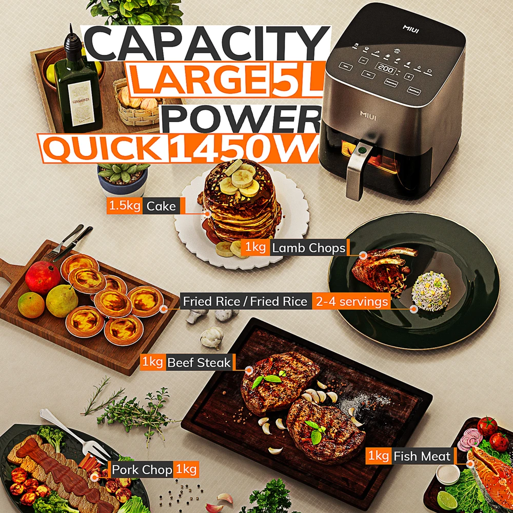 MIUI Electric Hot Fryer Oven - 5L