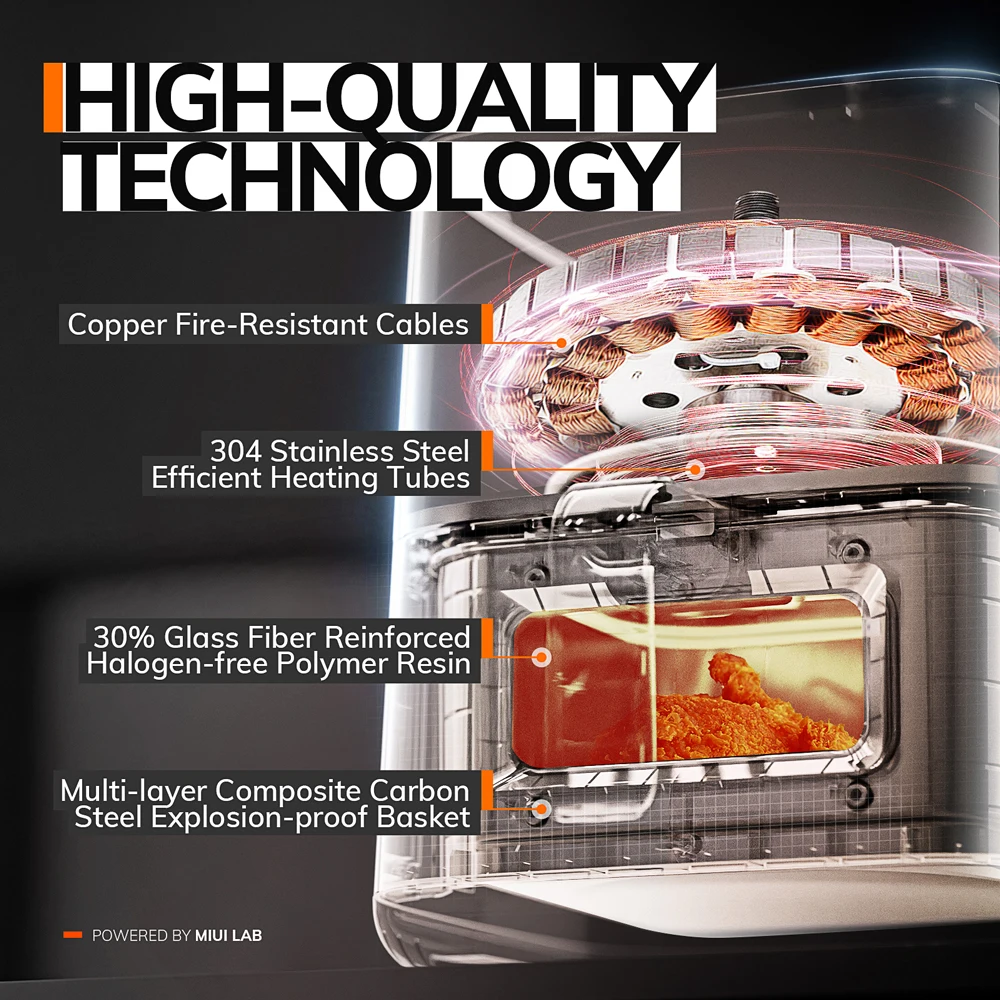 MIUI Electric Hot Fryer Oven - 5L