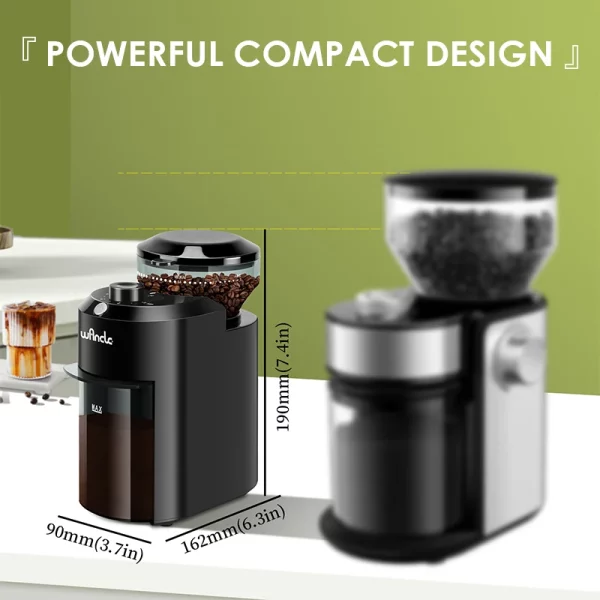 Wancle Electric Adjustable Coffee Bean Grinder - Image 6