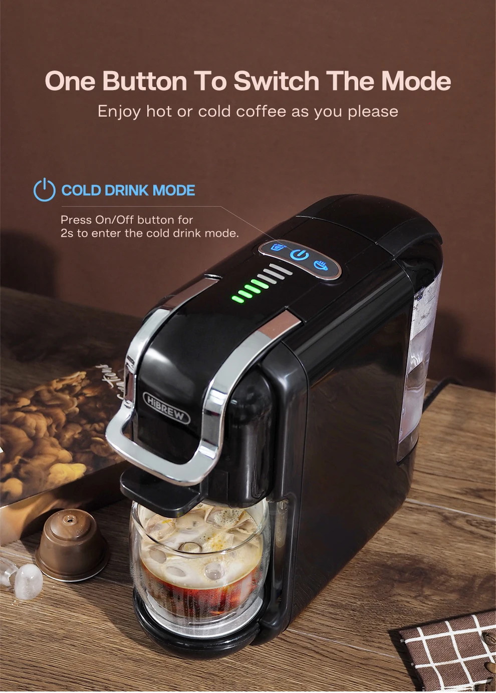 Hot/Cold Multiple Capsule Coffee Machine