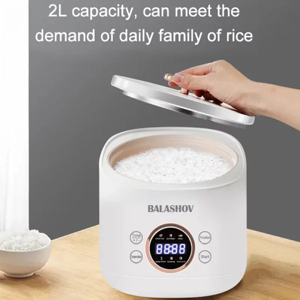 2L Multifunction Mini Electric Smart Rice Cooker - Image 2