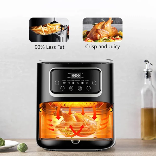 EXSAMO 10L Multi-Function Large Capacity Smart Electronic Digital Deep  Fryers - Image 5