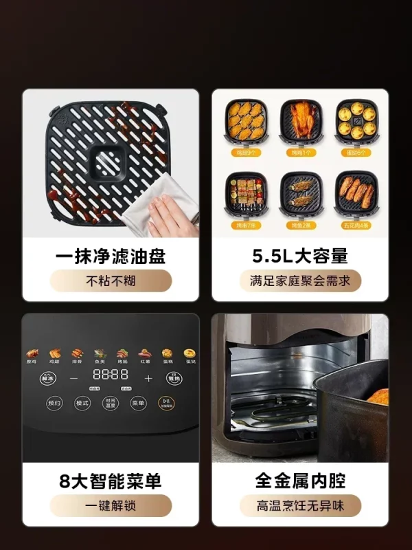 Multi-Functional Large Capacity Integrated Automatic Air Fryer - Image 4