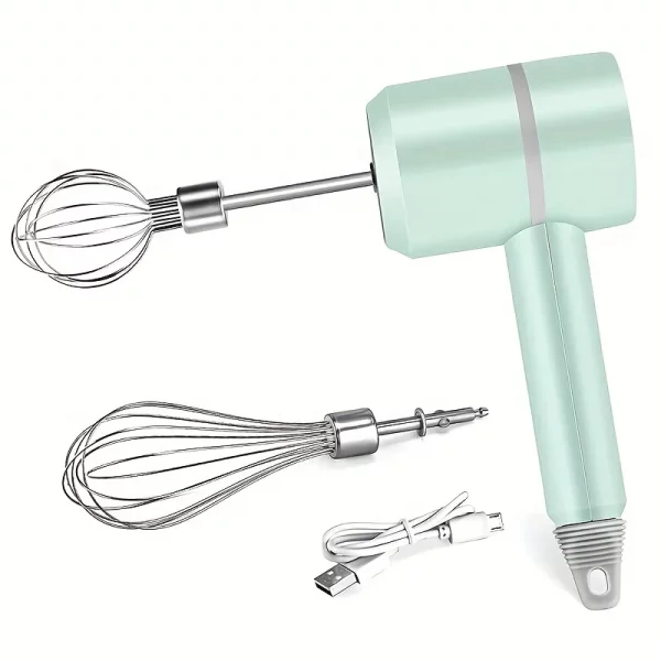 3-Speed Electric Hand Blender Mixer With Whisks