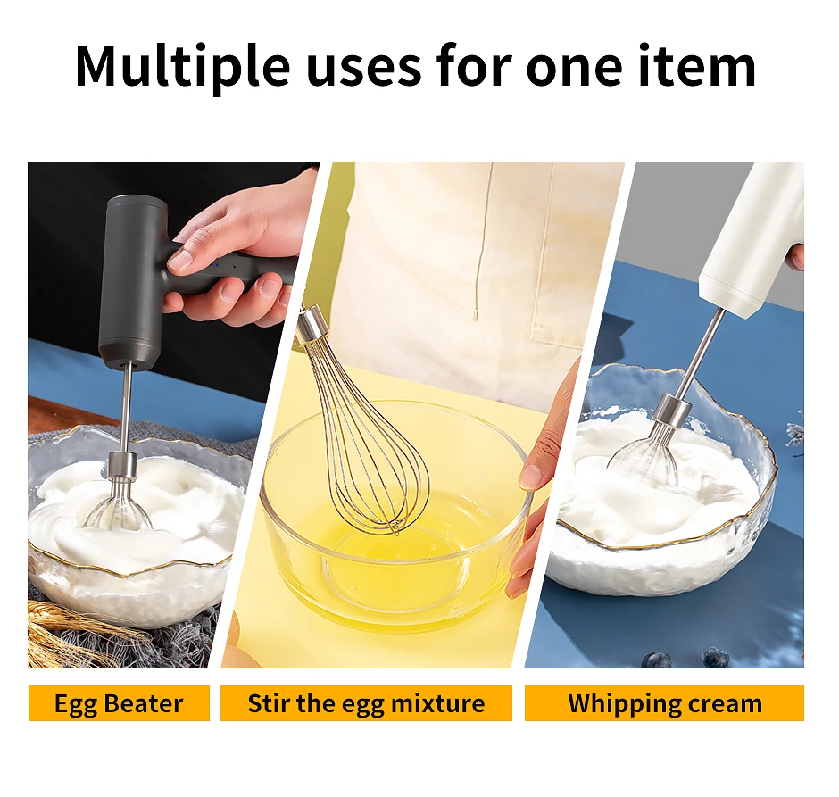 Wireless Portable Electric Food Baking Mixer