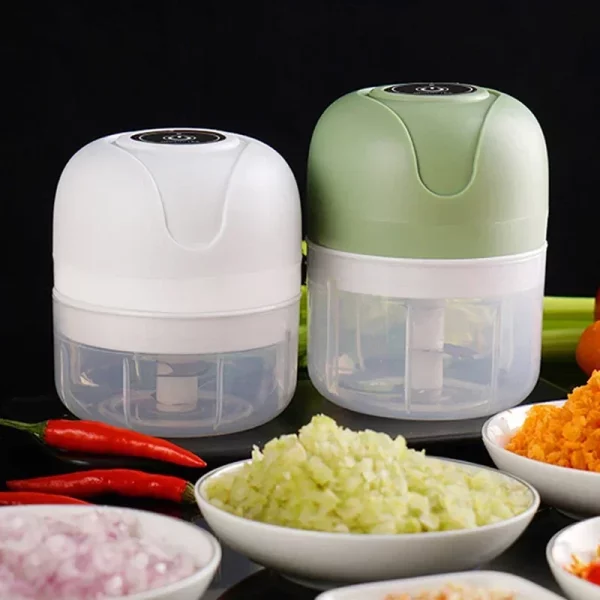 Mini Electric Garlic Chopper USB - Meat Grinder - Image 2