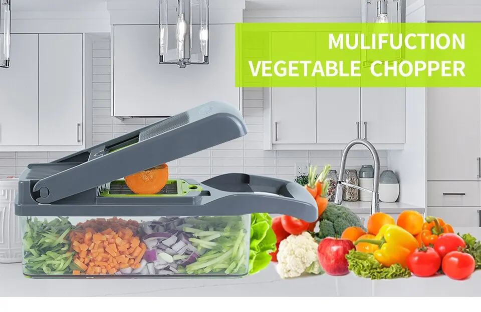 12 in 1 Multifunctional Vegetable Chopper With Basket