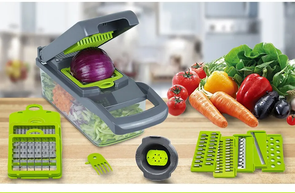 12 in 1 Multifunctional Vegetable Chopper With Basket