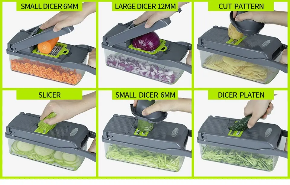 12 in 1 Multifunctional Vegetable Chopper With Basket