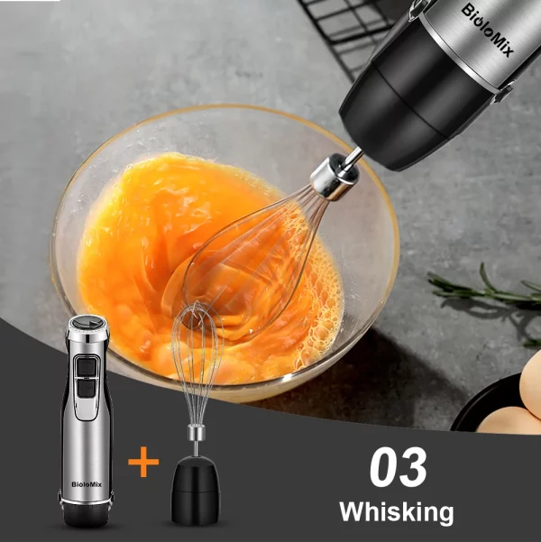 4 in 1 High Power Hand Stick Blender Mixer With Smoothie Cup & Chopper - Image 6