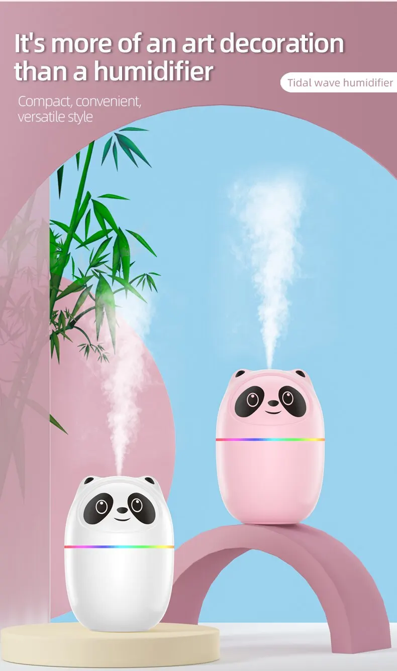 Cute Kitten and Bear Air Humidifier Home Essential Oil Diffuser