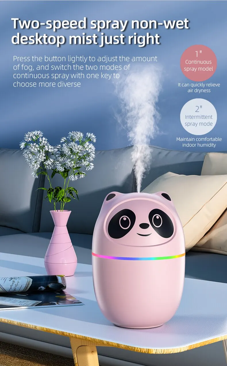 Cute Kitten and Bear Air Humidifier Home Essential Oil Diffuser