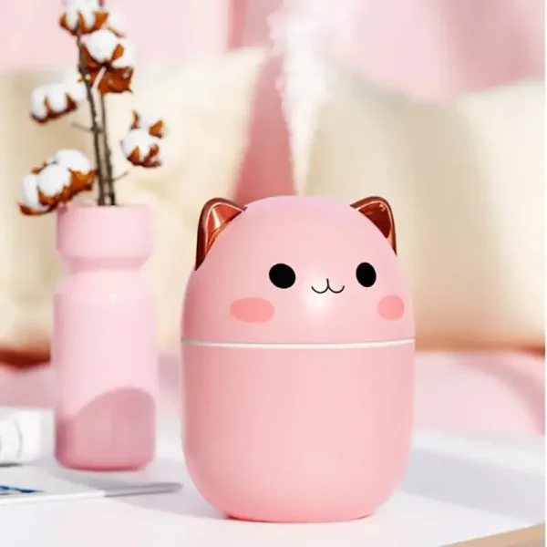 Cute Kitten and Bear Air Humidifier Home Essential Oil Diffuser - Image 2