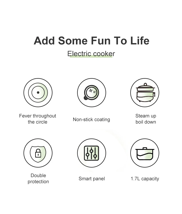 Mini Multifunction Electric Cooker and Rice Cooker