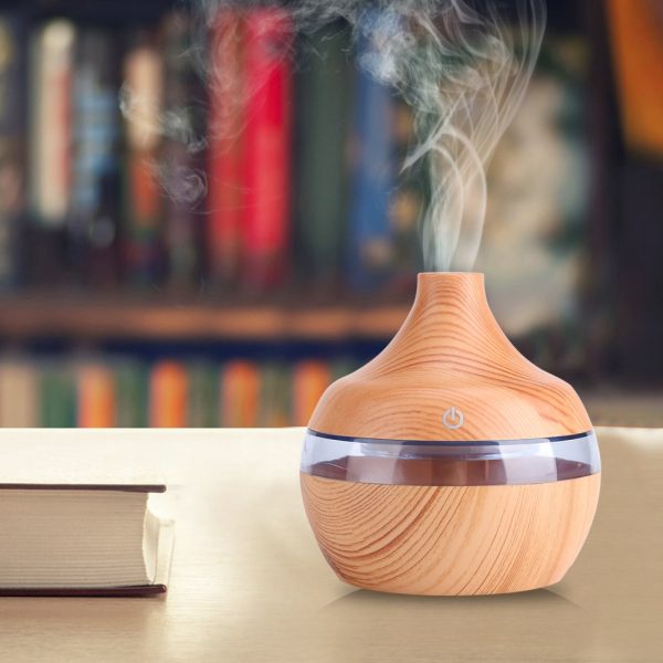 Wood Grain Electric Aroma Diffuser & Air Humidifier